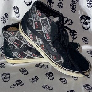Vans Nintendo Controller NES High Top Black Game Over Sneakers Mens 11